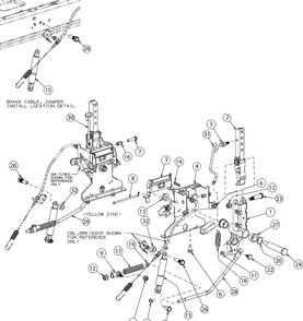 Controls Diagram and Parts List for RZT-L46 (17AGCACN010)(2016) Cub Cadet Lawn Tractor